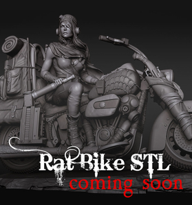 Road Girl Rat Bike STL